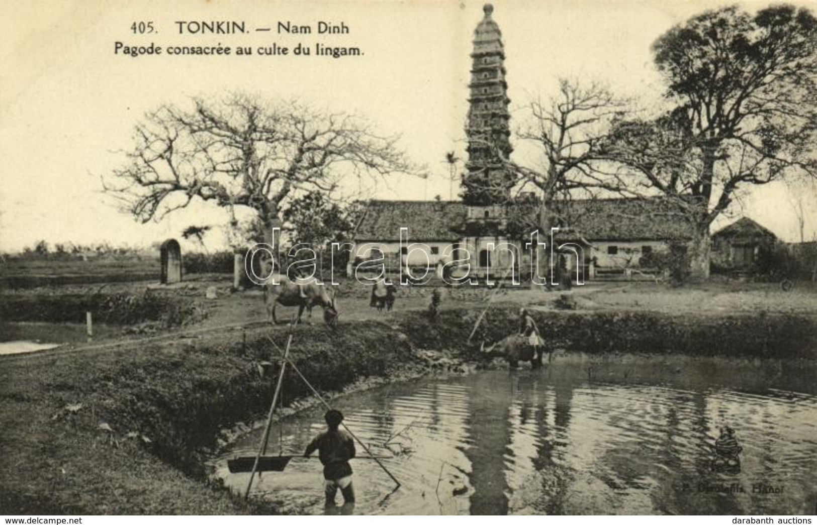 ** T1 Nam Dinh (Tonkin), Pagoda Consacrée Au Culte Du Lingam / Pagoda Dedicated To The Worship Of Lingam - Other & Unclassified