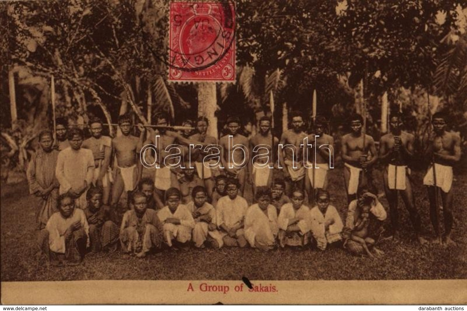 T2 A Group Of Sakais / Indonesian Folklore. TCV Card - Non Classés