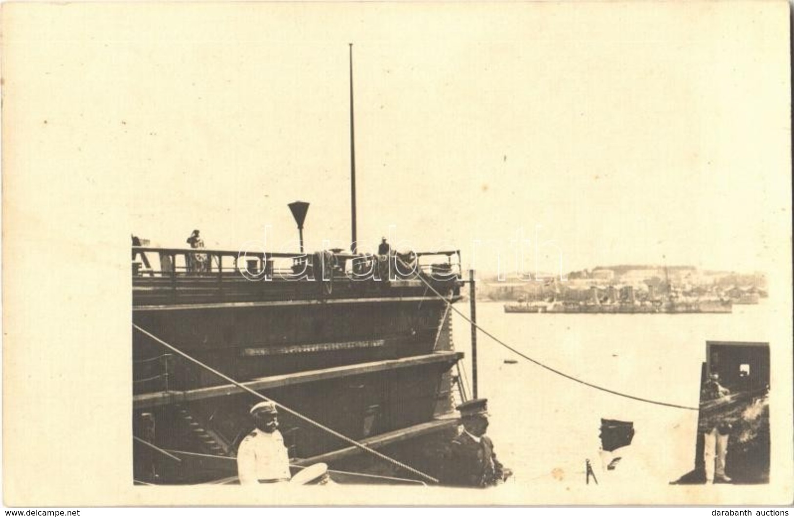 ** T2 IV. Károly Király Látogatása A Polai Hajógyárban A Szárazdokkban / K.u.K. Kriegsmarine / WWI Austro-Hungarian Navy - Unclassified