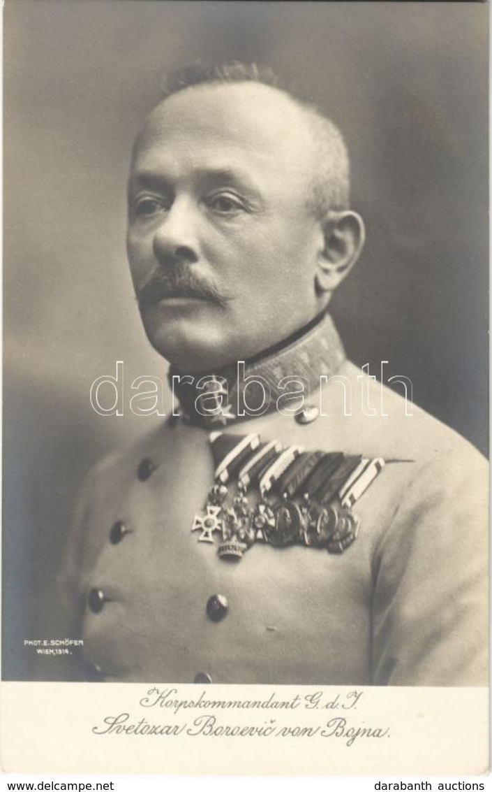 ** T1 Korpskommandant G. D. I. Svetozar Boroevic Von Bajna / K.u.K. Military Officer - Non Classés