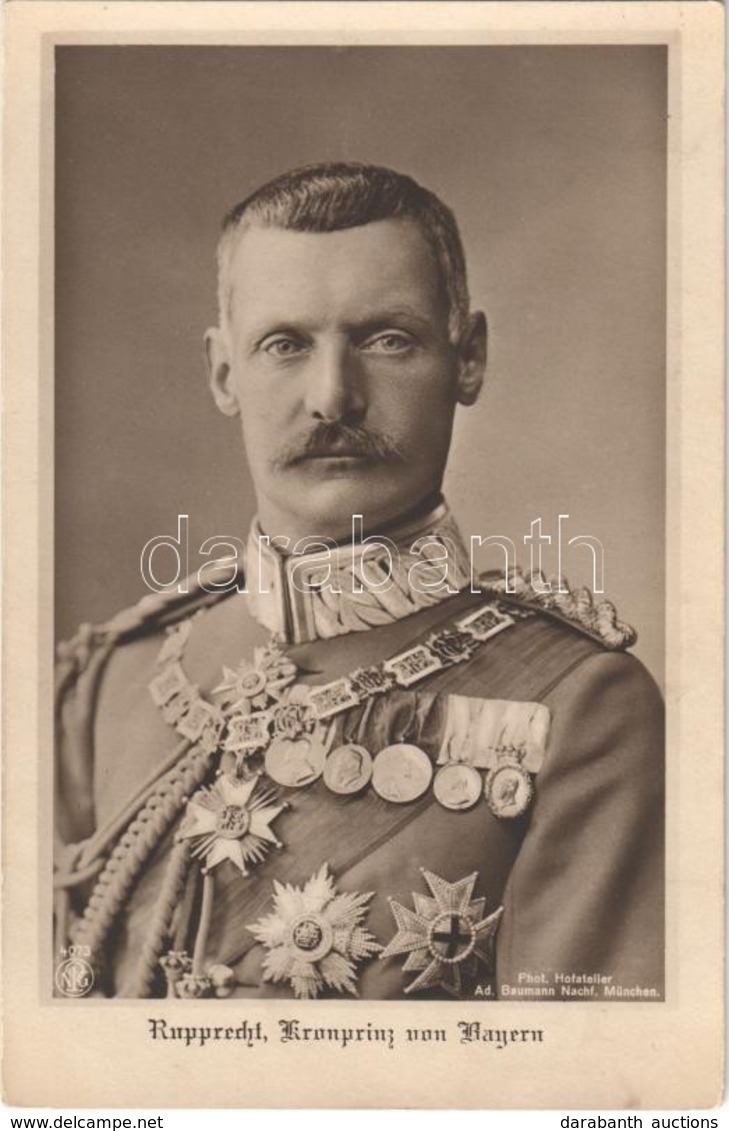 ** T1/T2 Rupprecht, Kronprinz Von Bayern / Crown Prince Of Bavaria, WWI German Military Commander - Ohne Zuordnung