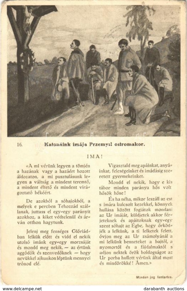 * T2/T3 1915 Katonáink Imája Przemysl Ostromakor / WWI Austro-Hungarian K.u.K. Military, Soldiers' Prayer At The Siege O - Unclassified