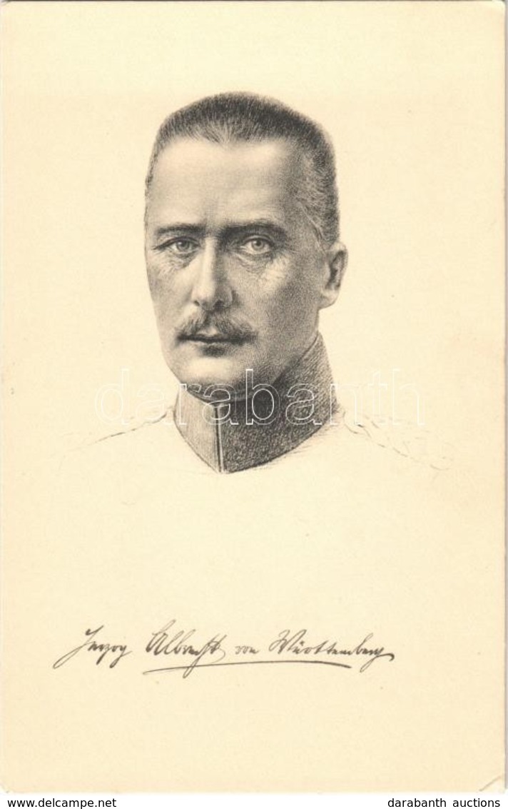 ** T1/T2 Herzog Albrecht Von Württemberg / Albrecht, Duke Of Württemberg, WWI German Military Commander, Stengel & Co. - Unclassified