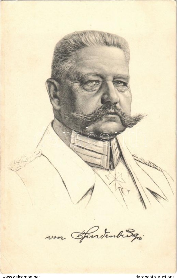 ** T3 Generalfeldmarschall Von Hindenburg / Paul Von Hindenburg, WWI German Military General, Stengel & Co. (wet Corners - Non Classés