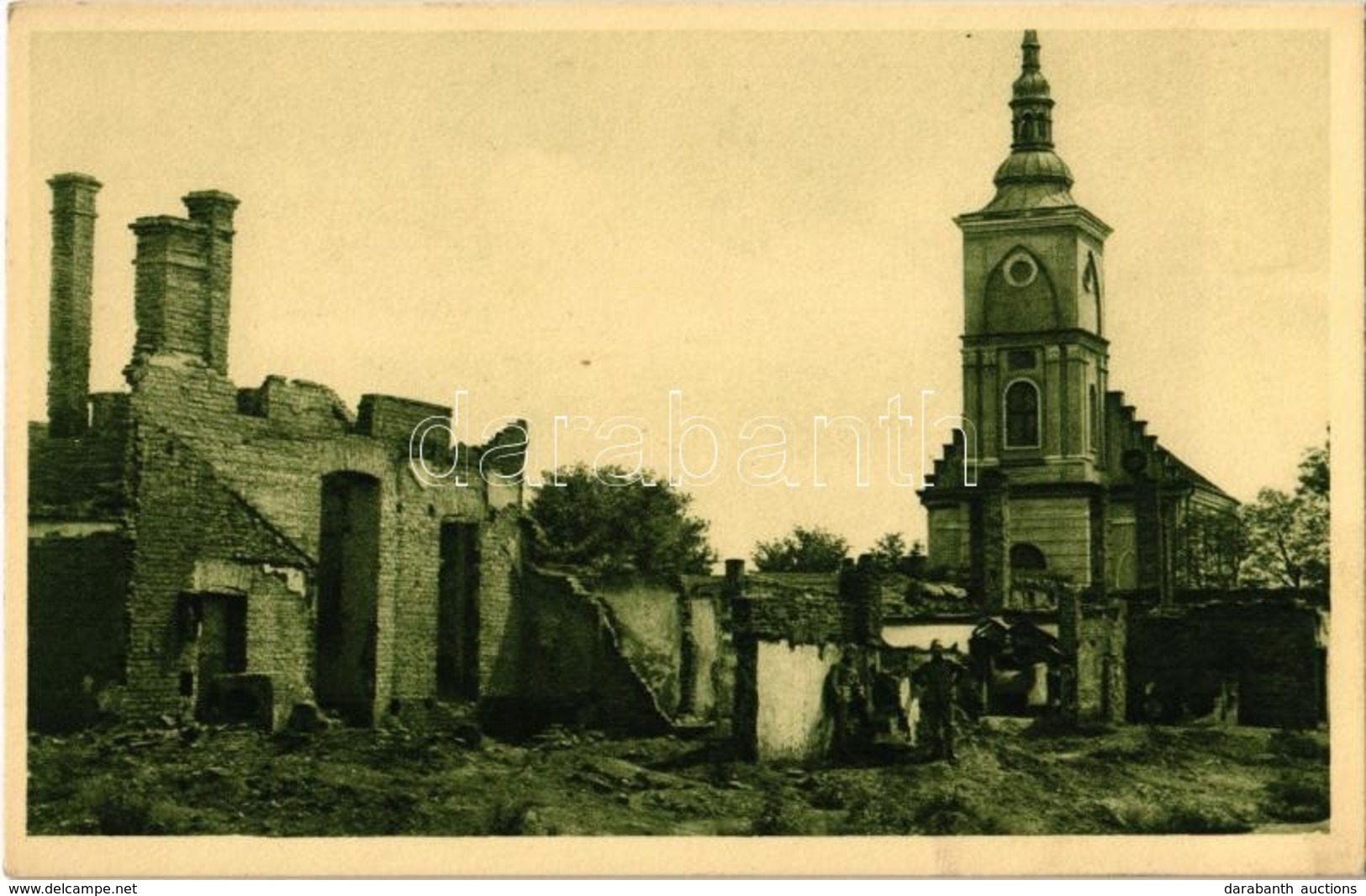 ** T2 Bursztyn Ruinen II. 1915 / Bursztyn, Trosky II. 1915 / WWI Austro-Hungarian K.u.K. Military, Ruins In Burshtyn (Uk - Non Classés
