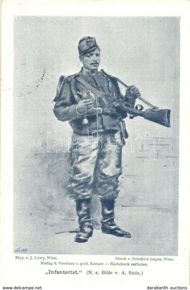 T2/T3 Infanterist / Austro-Hungarian K.u.K. Military Infantry S: A. Stein (EK) - Non Classés