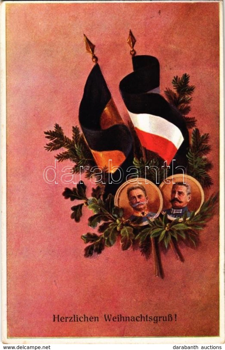 T2 Herzlichen Weihnachtsgruß! / WWI Austro-Hungarian K.u.K. And German Military, Field Marshals Conrad Von Hötzendorf An - Non Classés