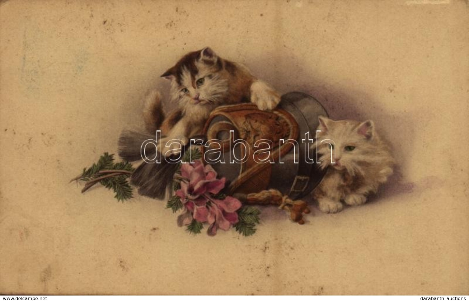 ** T2/T3 Cats With Military Cap. M. Munk Nr. 1109. (fl) - Unclassified