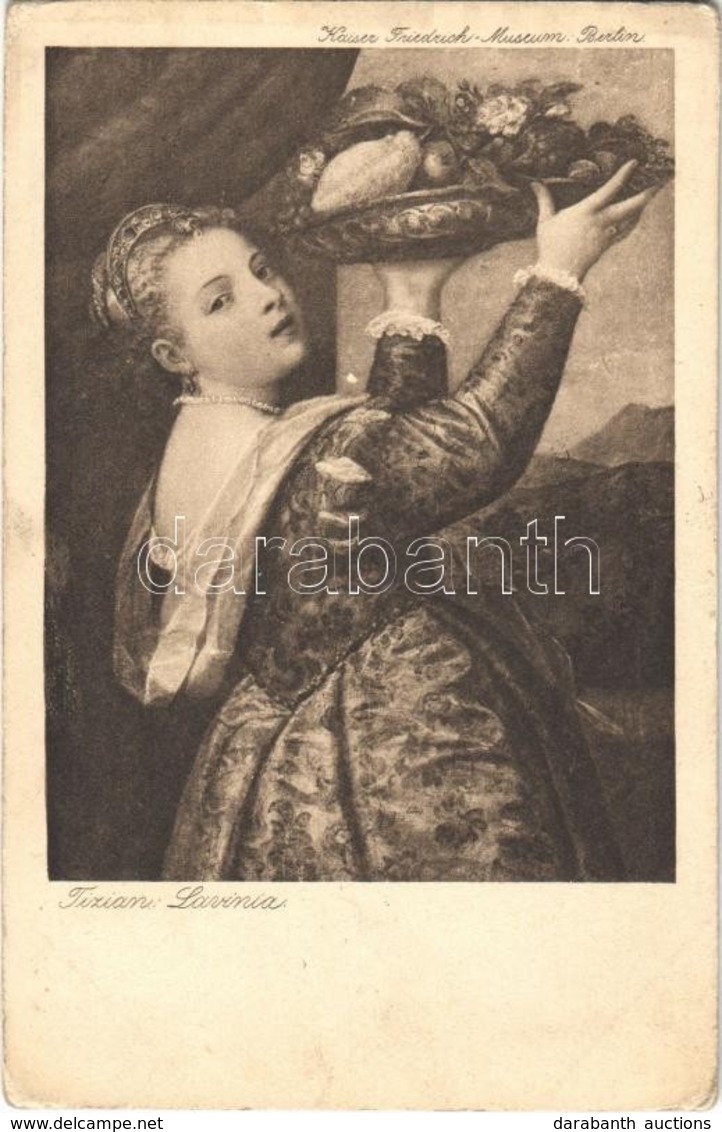 * T3 Lavinia, Kaiser Friedrich-Museum Berlin, Alte Meister Karte No. 8. S: Tiziano (gluemark) - Unclassified
