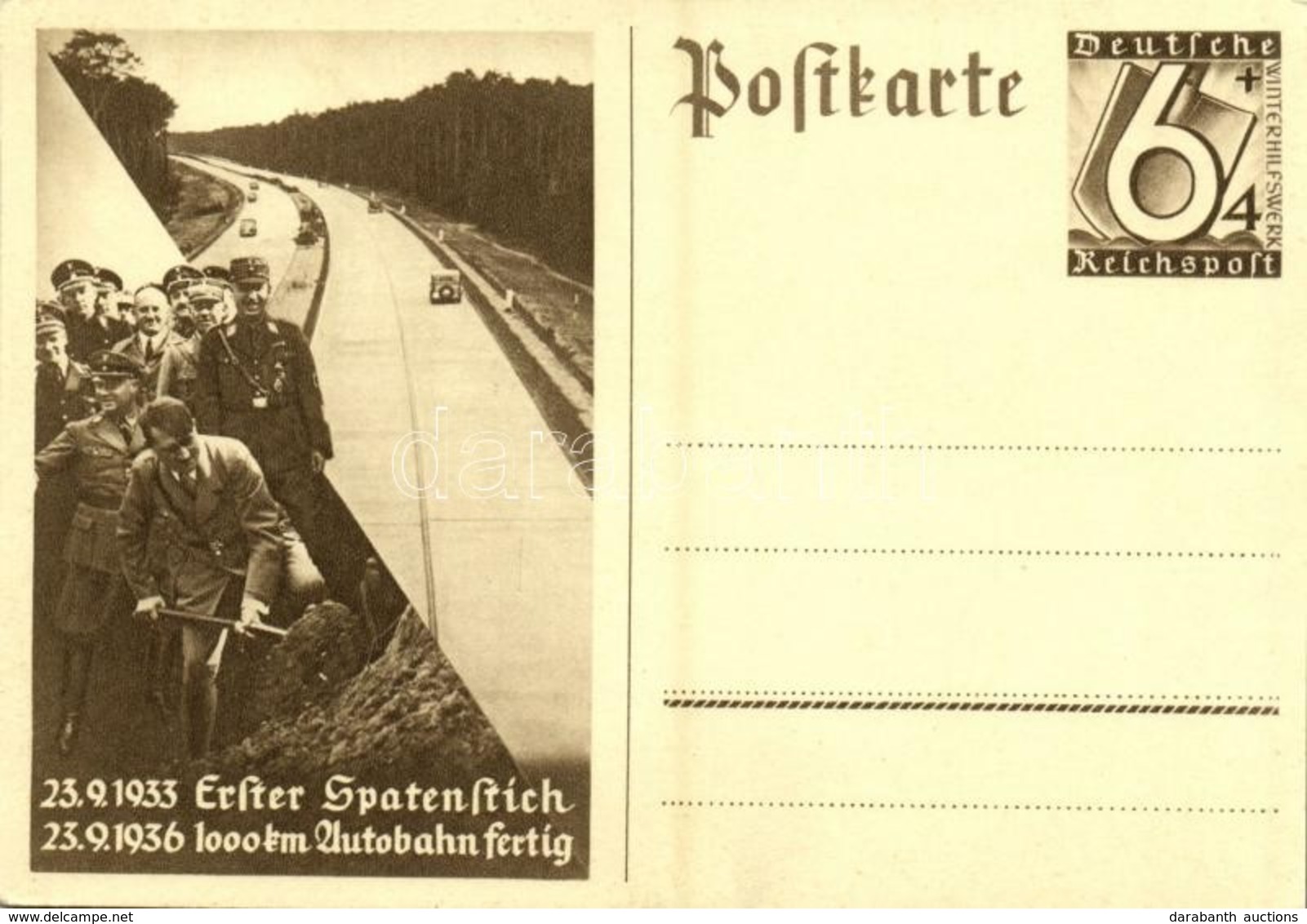 ** T2 1933 Erster Spatenstich - 1936 1000 Km Autobahn Fertig / 1933 First Groundbreaking - 1936 1000 Km Highway Complete - Unclassified