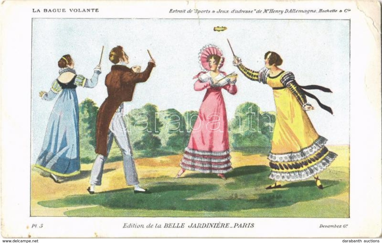 ** T3 La Bague Volante, Extrait De 'Sport & Jeux D'adresse' De Mr Henry D'Allemagne, Edition De La Belle Jardiniére Pari - Ohne Zuordnung