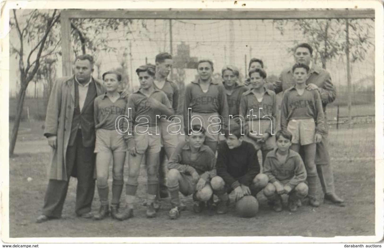 ** T3 Csepel SC Ifjúsági Labdarúgó Csapata, Foci / Hungarian Youth Football Team. Photo (non PC) (fa) - Unclassified