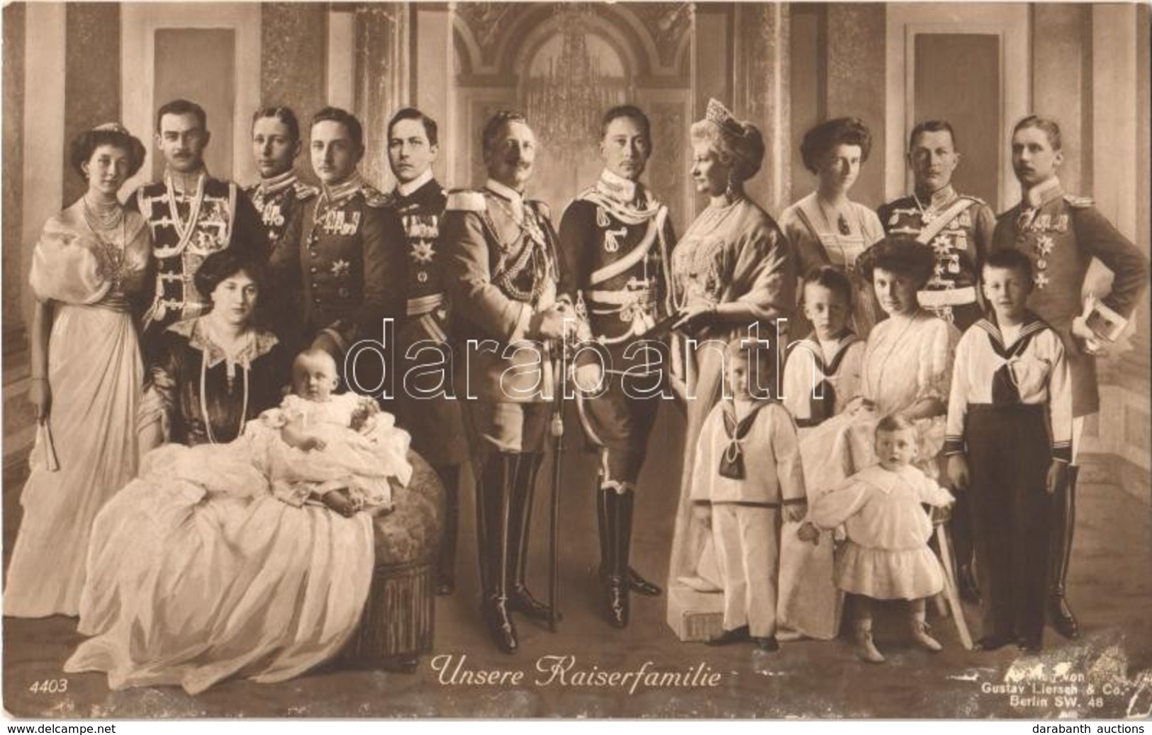 ** T2/T3 Unsere Kaiserfamilie / The Prussian Royal Family, Wilhelm II, Augusta Victoria Of Schleswig-Holstein, Crown Pri - Ohne Zuordnung