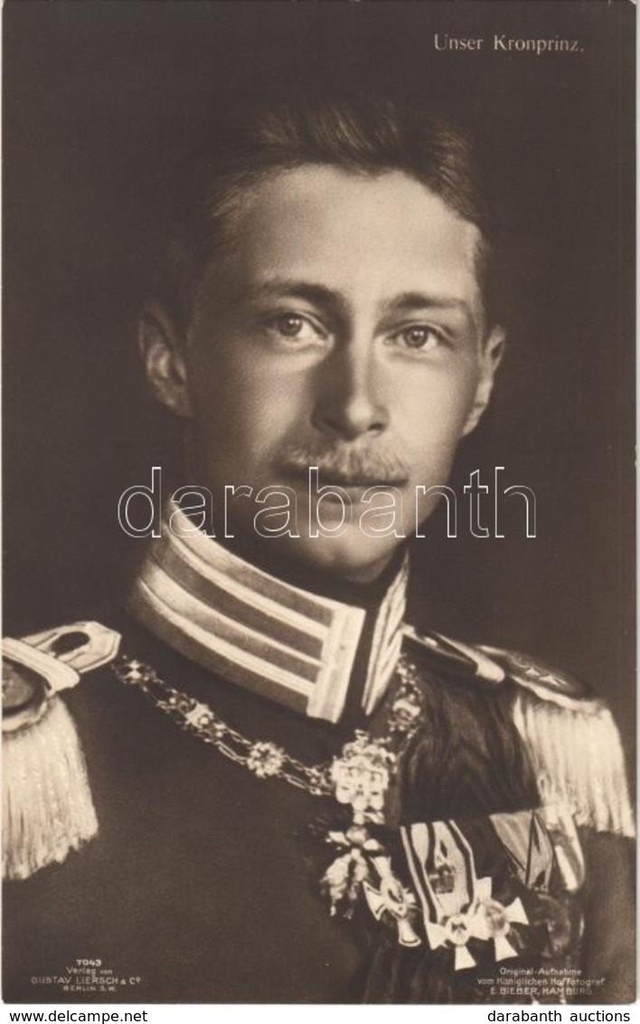 ** T1 Unser Kronprinz / Wilhelm, German Crown Prince, Verlag Von Gustav Liersch & Co. 7043 - Ohne Zuordnung