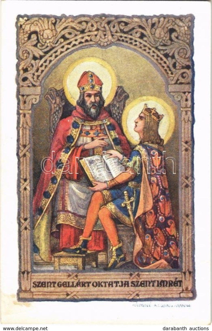 ** T2 Szent Gellért Oktatja Szent Imrét / Gerard Sagredo And Saint Emeric Of Hungary S: Kátainé Helbing Aranka - Unclassified