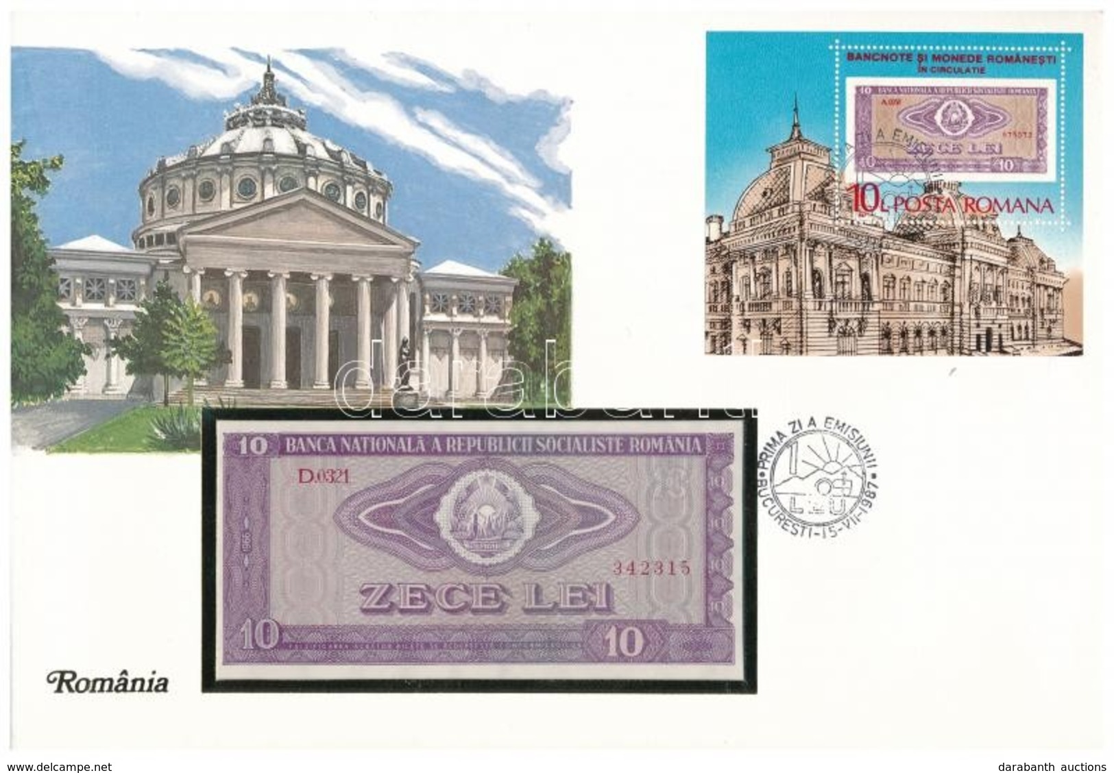 Románia 1966. 10L Borítékban, Alkalmi Bélyeggel és Bélyegzéssel T:I
Romania 1966. 10 Lei In Envelope With Stamps And Can - Non Classés