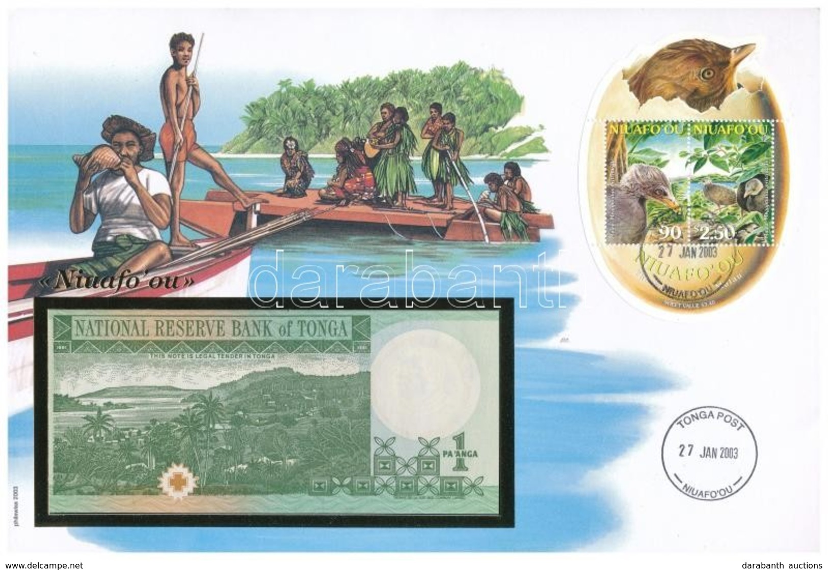 Tonga 1995. 1D Borítékban, Alkalmi Bélyeggel és Bélyegzéssel T:I
Tonga 1995. 1 Dollar In Envelope With Stamps And Cancel - Zonder Classificatie