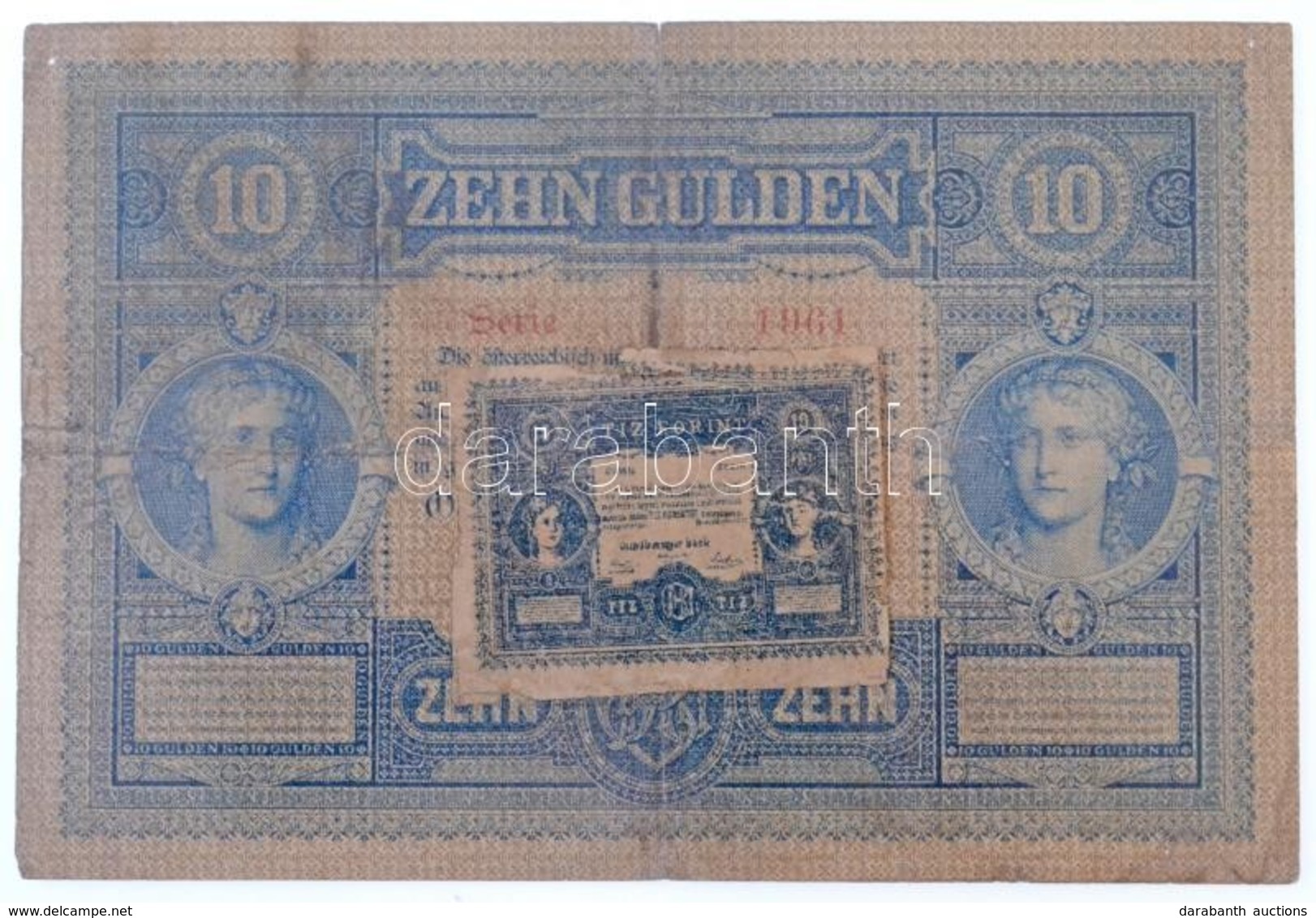 1880. 10Ft/10G 'Osztrák-magyar Bank' T:III- Kis Ly.
Austro-Hungarian Monarchy 1880. 10 Forint / 10 Gulden 'Österreichisc - Non Classés