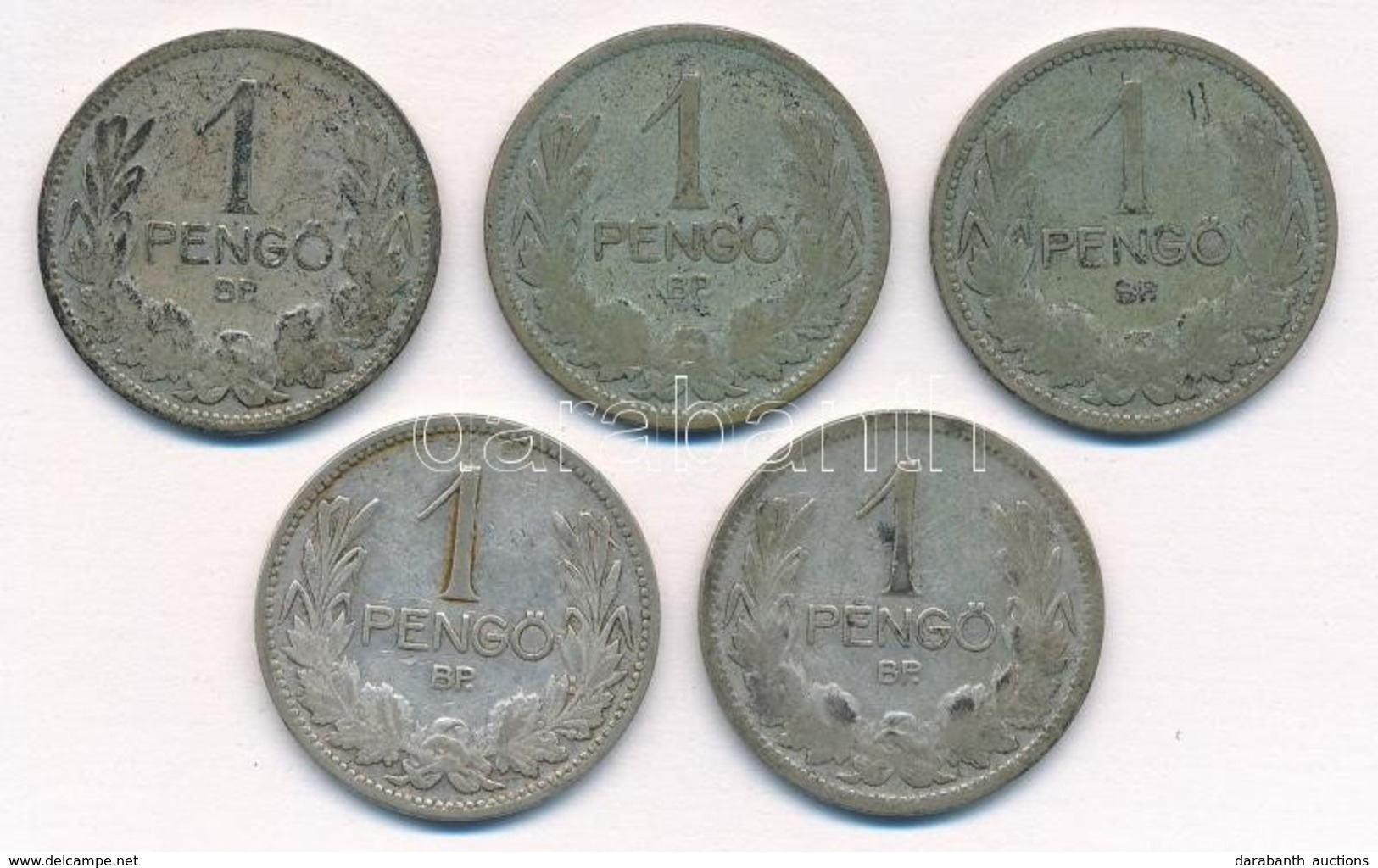 1926. 1P Ag (5x) T:3,3- Patina Adamo P6 - Zonder Classificatie