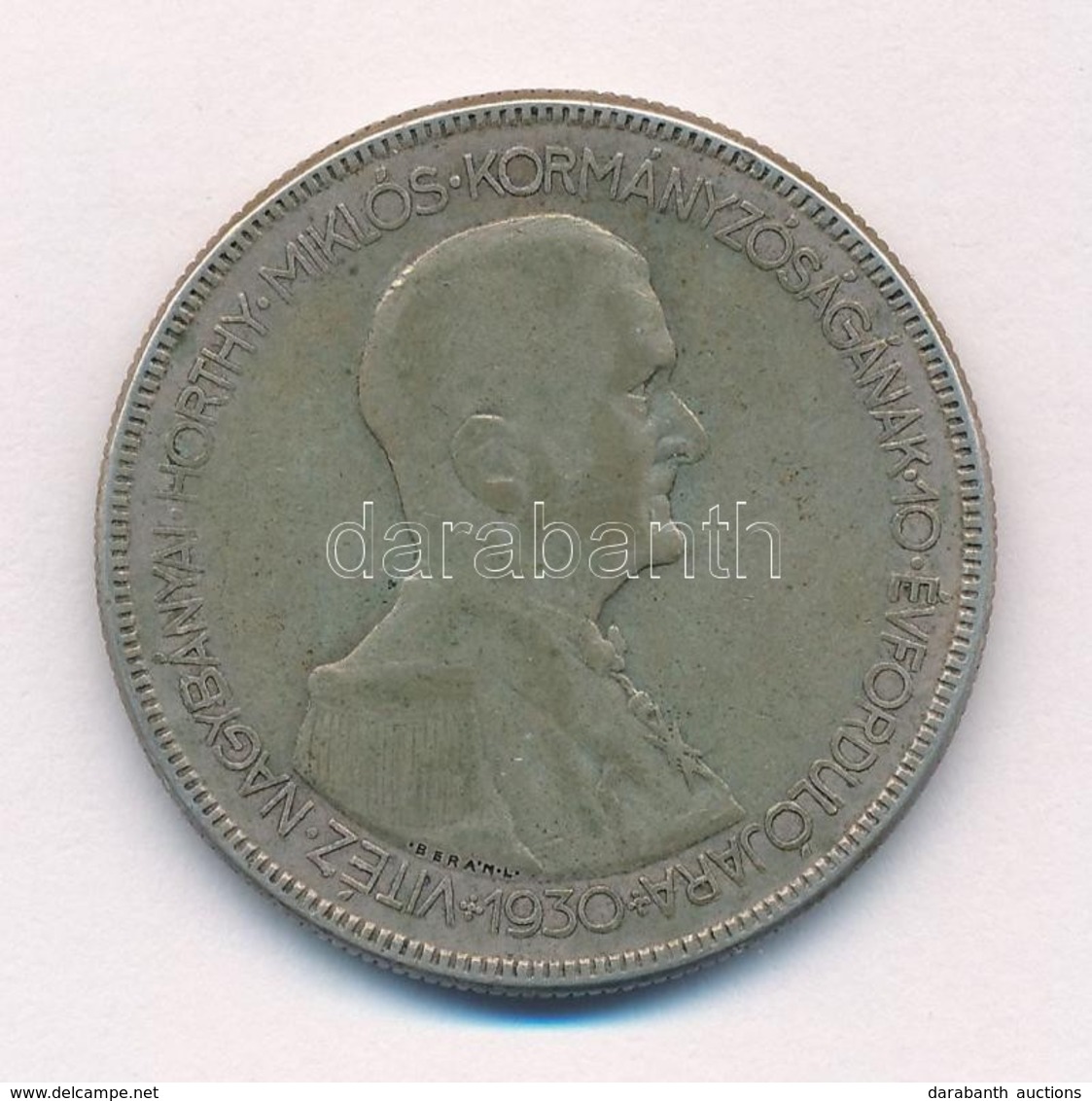 1930. 5P Ag 'Horthy Jobbra' T:3 
Adamo P8 - Ohne Zuordnung