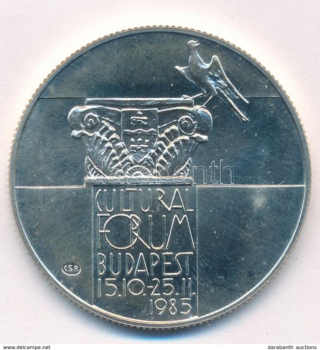 1985. 500Ft Ag 'Kulturális Fórum Budapest 1985' Kapszulában T:1 Kis Patina Adamo EM89 - Ohne Zuordnung