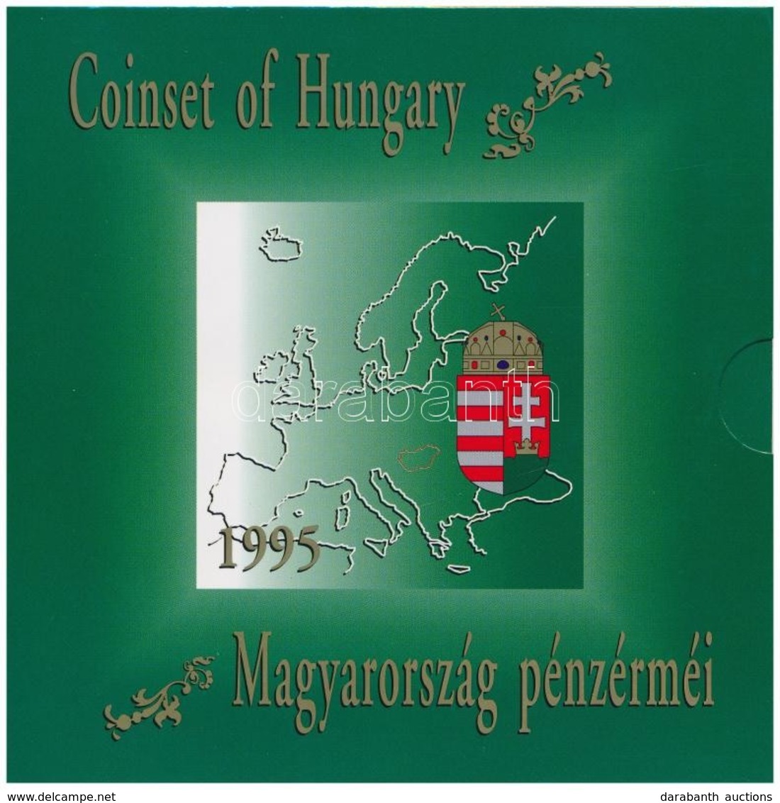 1995. 10f-200Ft (11xklf) Forgalmi Sor Dísztokban, Benne 200Ft Ag 'Deák', 'Magyarország Pénzérméi' Sorozat T:BU Adamo FO2 - Non Classés