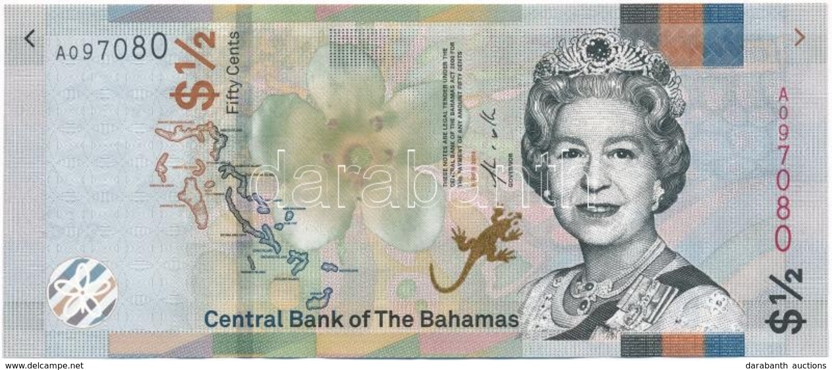 Bahamák 2019. 1/2$ T:I
Bahamas 2019. 1/2 Dollar C:UNC - Unclassified