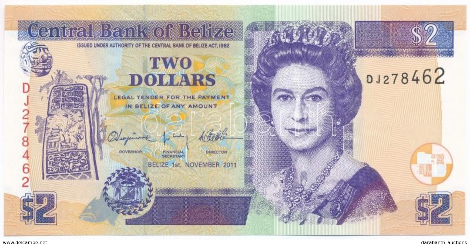 Belize 2011. 2$ T:I
Belize 2011. 2 Dollars C:UNC - Unclassified