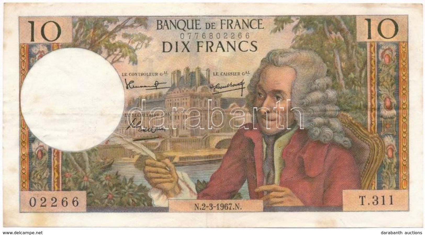 Franciaország 1967. 10Fr T:III
France 1967. 10 Francs C:F - Non Classificati