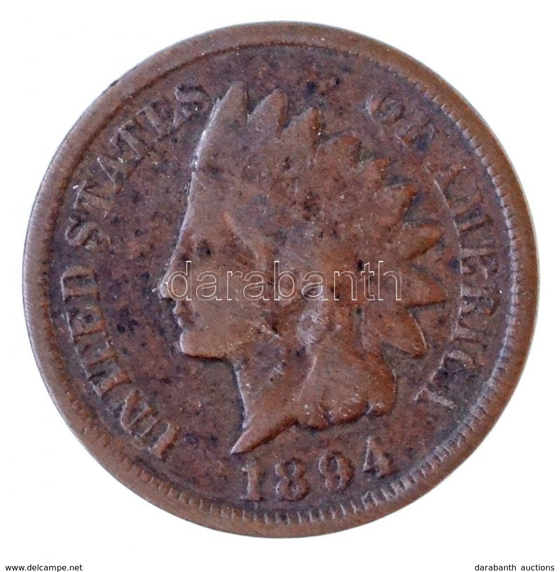 Amerikai Egyesült Államok 1894. 1c 'Indián Fej' T:2-
USA 1894. 1 Cent Br 'Indian Head' C:VF - Unclassified