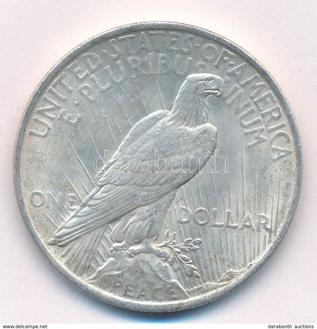 Amerikai Egyesült Államok 1922. 1$ Ag 'Béke' T:2 
USA 1922. 1 Dollar Ag 'Peace' C:XF 
Krause KM#150 - Ohne Zuordnung