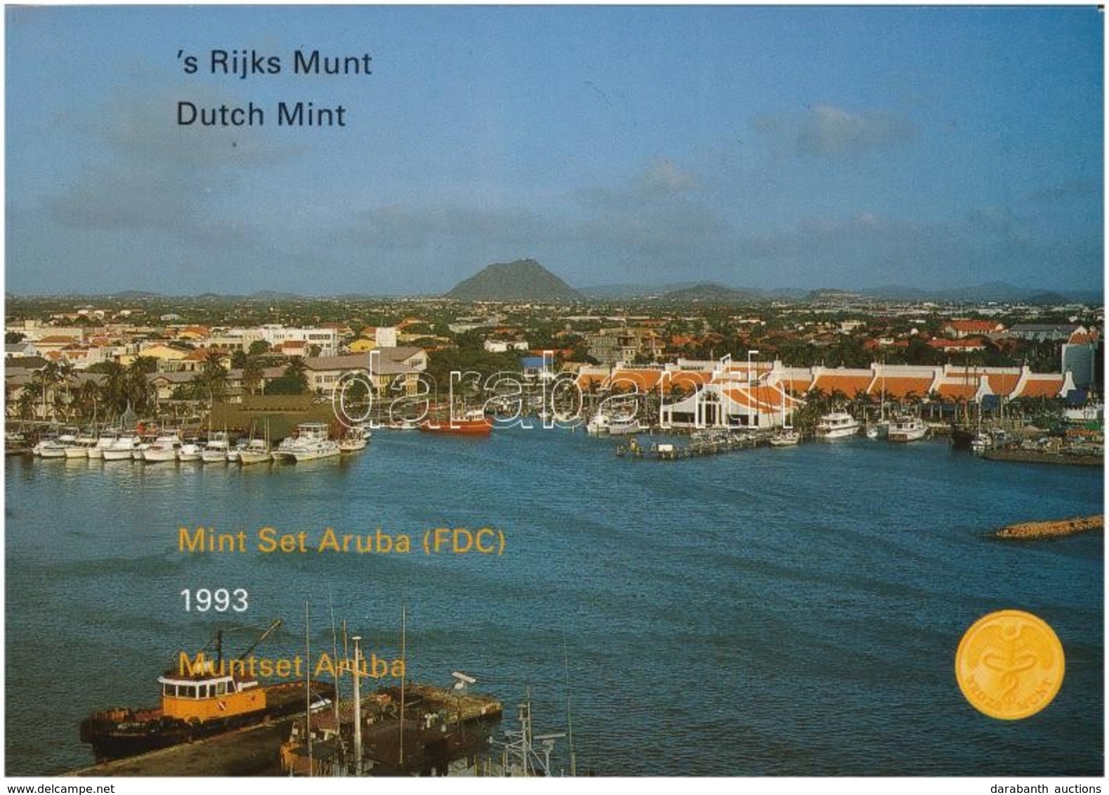 Aruba 1993. 5c-2 1/2Fl (6xklf) + 'Aruba' Emlékérem Szettben T:1
Aruba 1993. 5 Cents - 2 1/2 Florin (6xdiff) + 'Aruba' Co - Zonder Classificatie