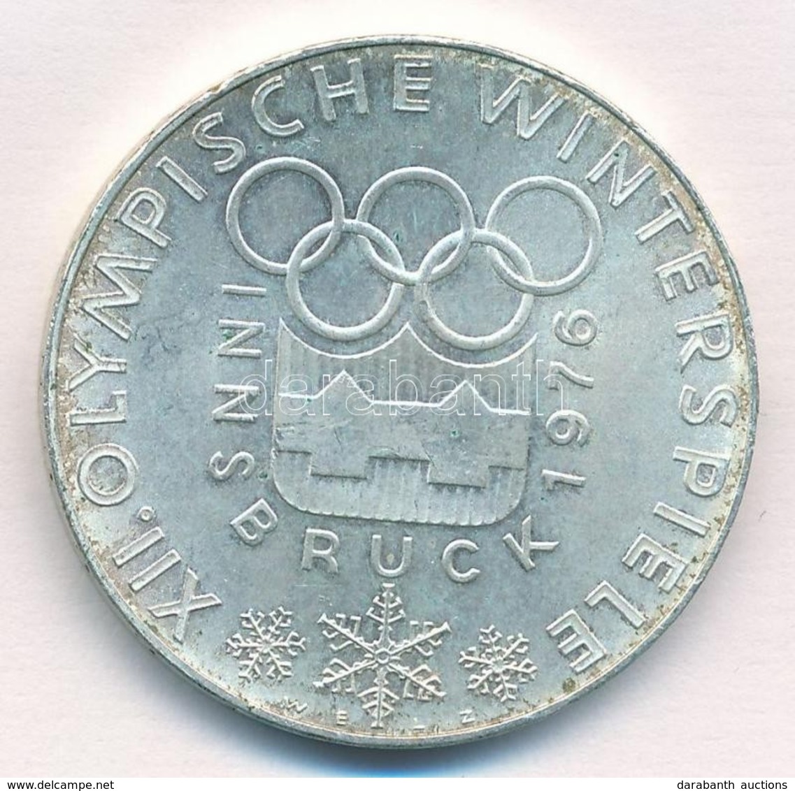 Ausztria 1974. 100Sch Ag 'XII. Téli Olimpia - Innsbruck 1976.' T:1-
Austria 1974. 100 Schilling Ag 'Winter Olympics Inns - Non Classés