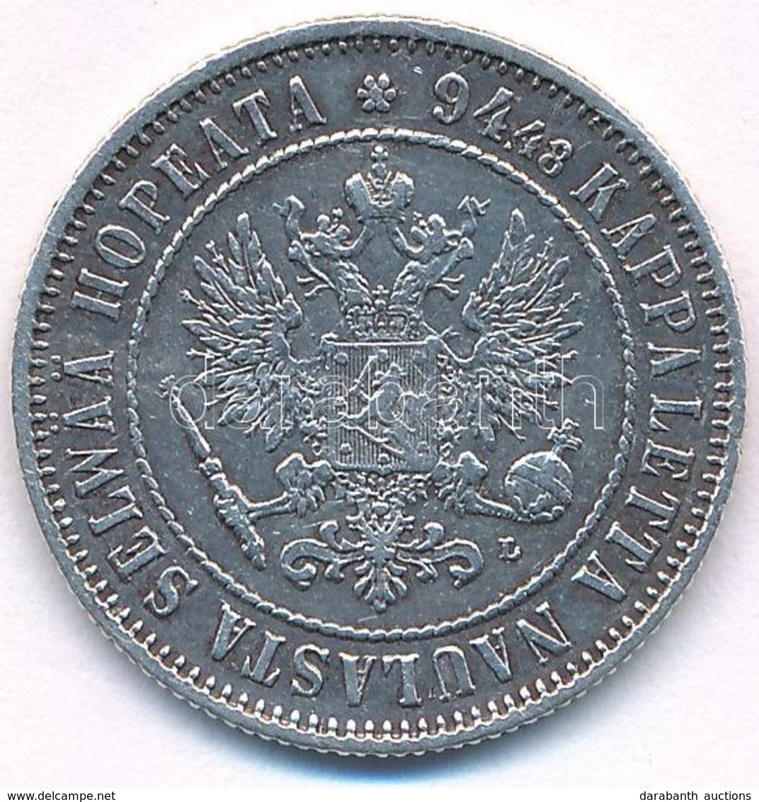 Finnország 1892L 1M Ag 'II. Miklós' T:2 
Finland 1892L 1 Markka Ag 'Nicholas II' C:XF 
Krause KM#3.2 - Ohne Zuordnung