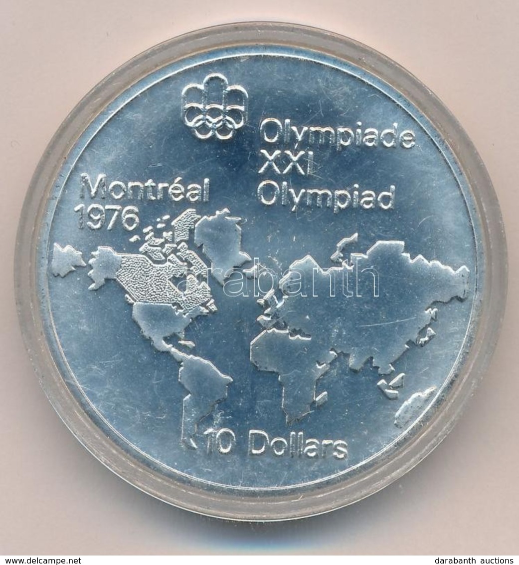 Kanada 1973. 10$ Ag 'Montreali Olimpia - Világtérkép' T:BU Canada 1973. 10 Dollars Ag 'Montreal Olympics - World Map' C: - Ohne Zuordnung