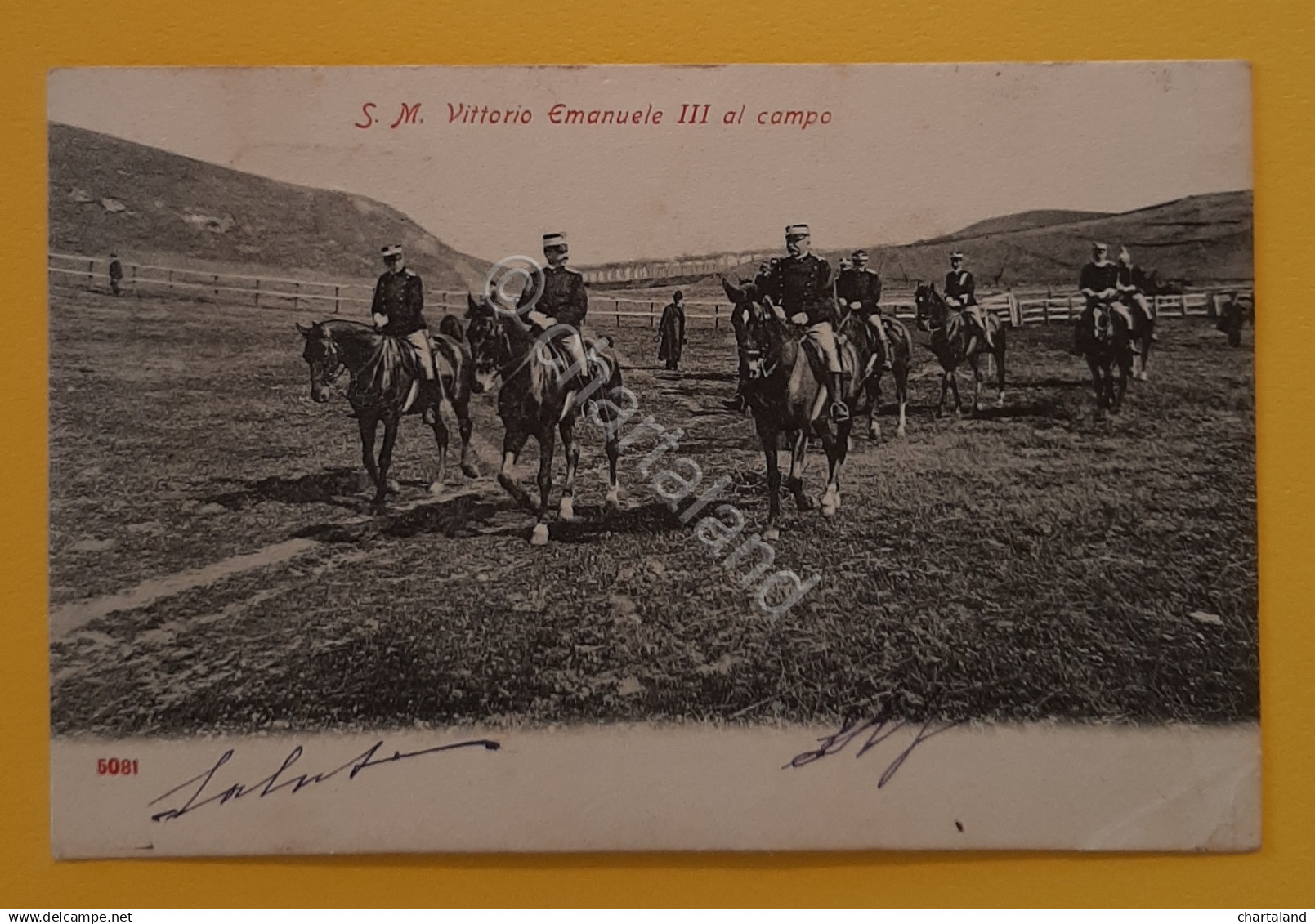 Cartolina S. M. Vittorio Emanuele III Al Campo - 1903 - Andere & Zonder Classificatie