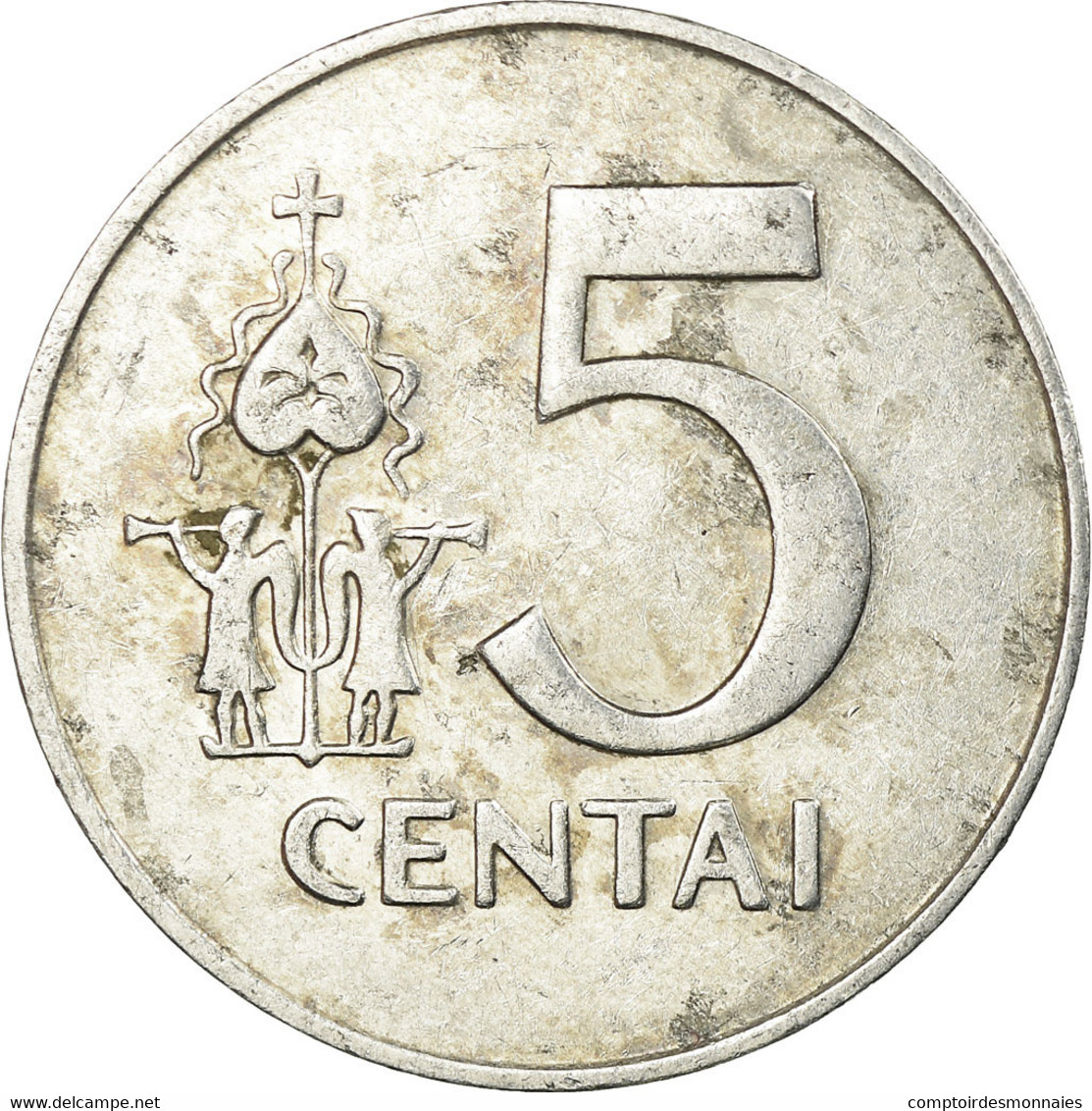 Monnaie, Lithuania, 5 Centai, 1991, TB+, Aluminium, KM:87 - Litauen