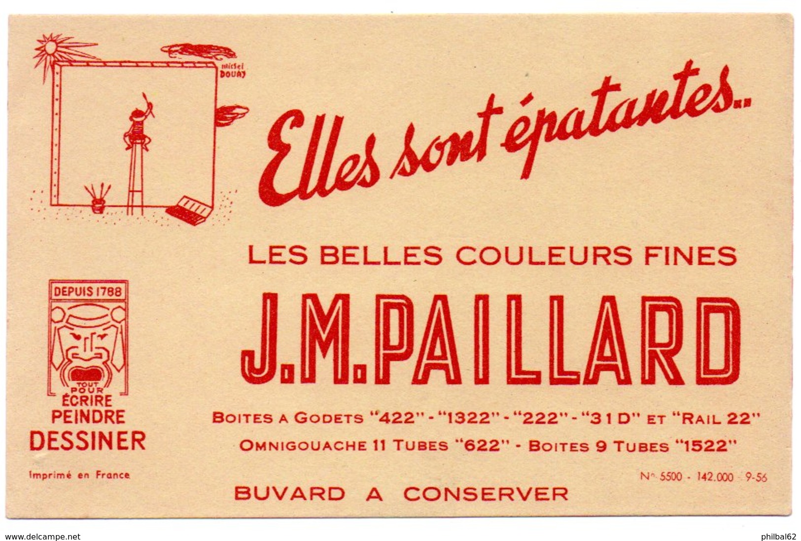 Buvard Elles Sont épatantes Les Belles Couleurs Fines J.M.Paillard. - Papelería