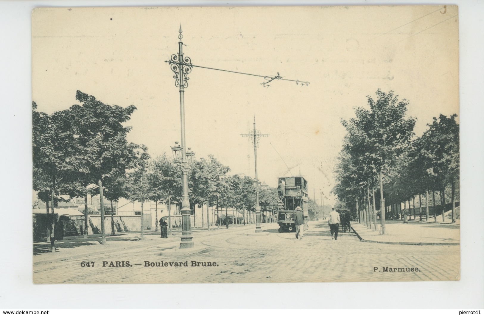 PARIS - XIVème Arrondissement - Boulevard Brune (tramway ) - Edit. MARMUSE - Arrondissement: 14