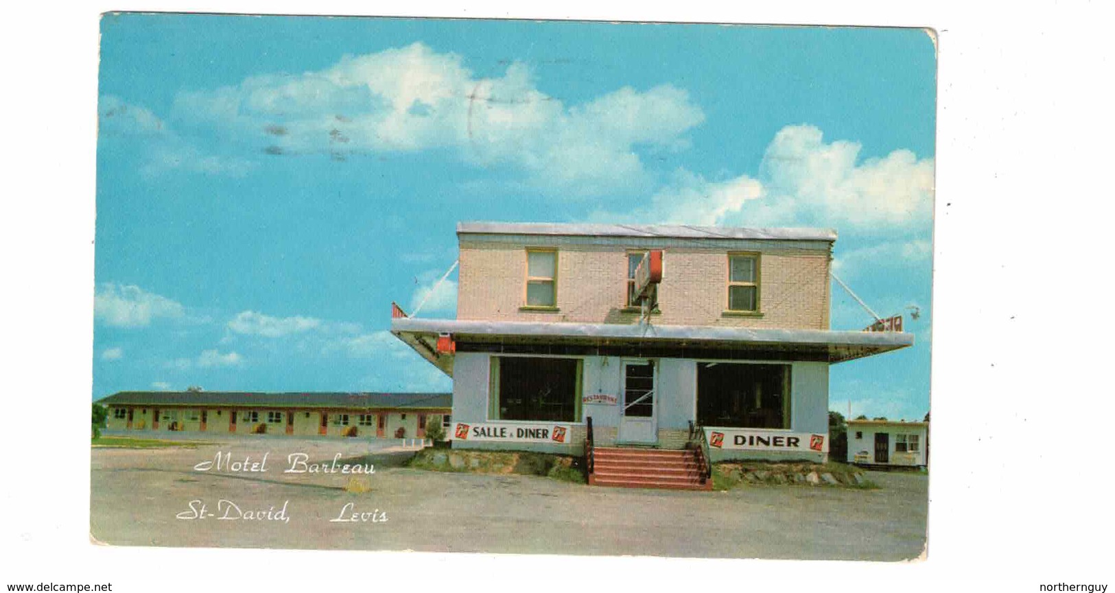 ST. DAVID, Levis, Quebec, Canada, Motel Barbeau, 1958 Chrome Postcard - Levis