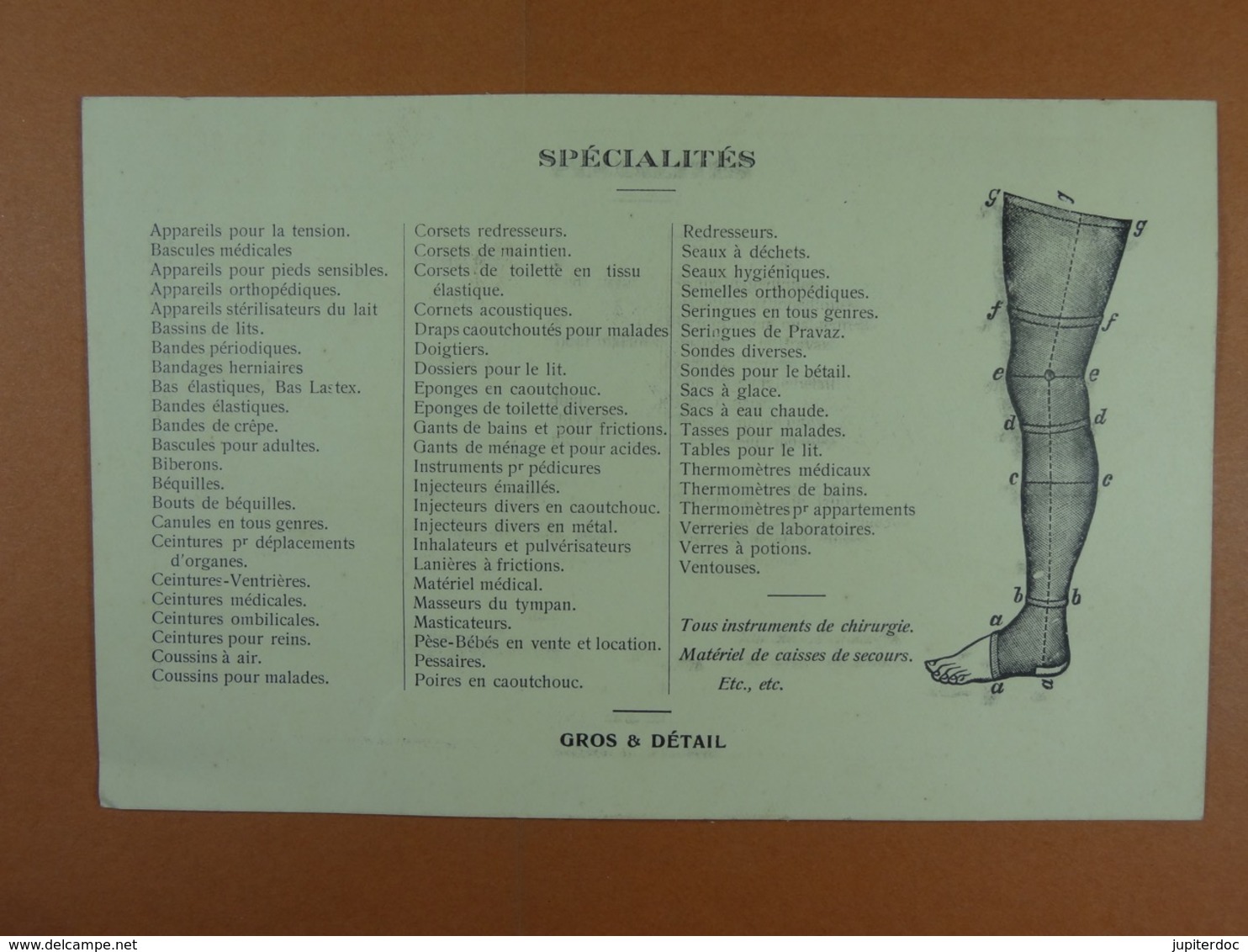 Maison J.Pévenasse Au Dispensaire Charleroi Bandages,orthopédie Instruments De Chirurgie... - Publicidad