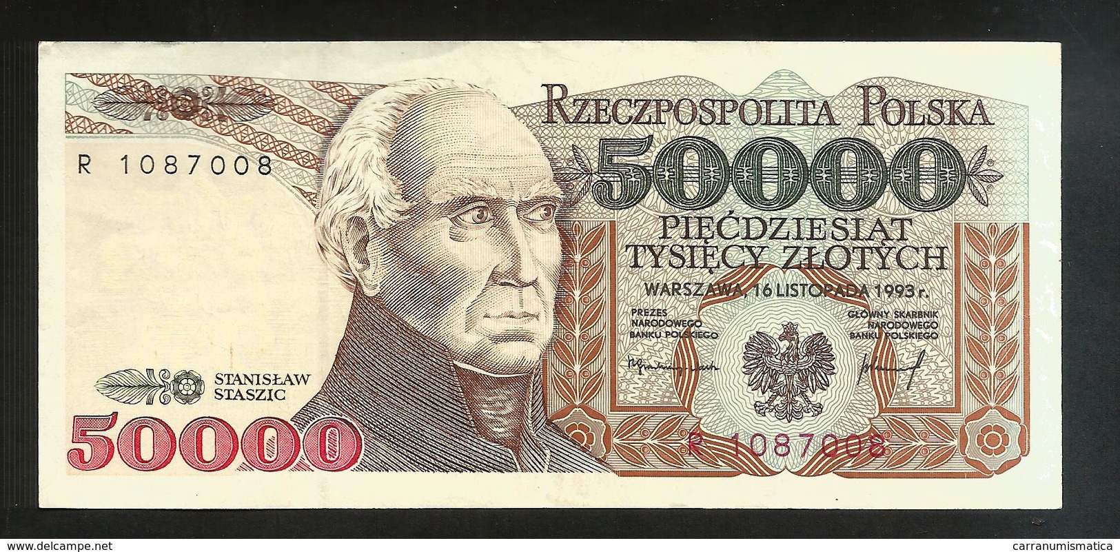 POLONIA / POLAND - NATIONAL BANK - 50000 ZLOTYCH (1993) - Polonia