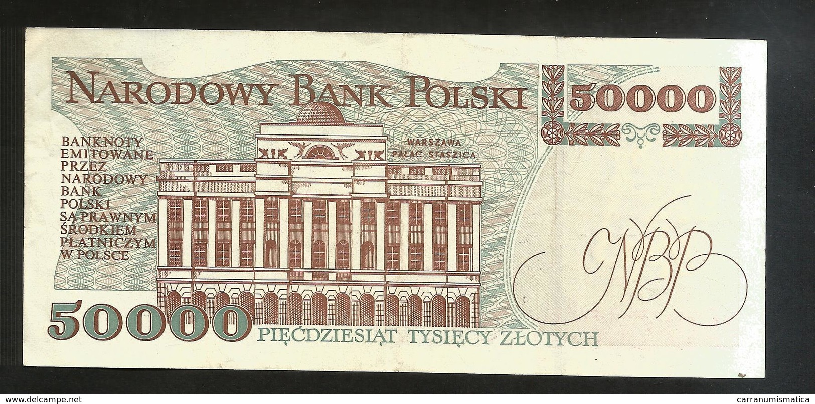 POLONIA / POLAND - NATIONAL BANK - 50000 ZLOTYCH (1993) - Polonia