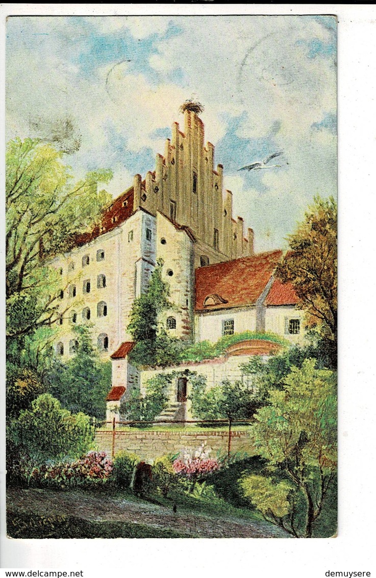 154 ILLUS. - IMMEUBLE DE GRANDE HAUTEUR AVEC UN NID DE CIGOGNE - HOOG GEBOUW MET OOIEVAAR NEST - Otros & Sin Clasificación