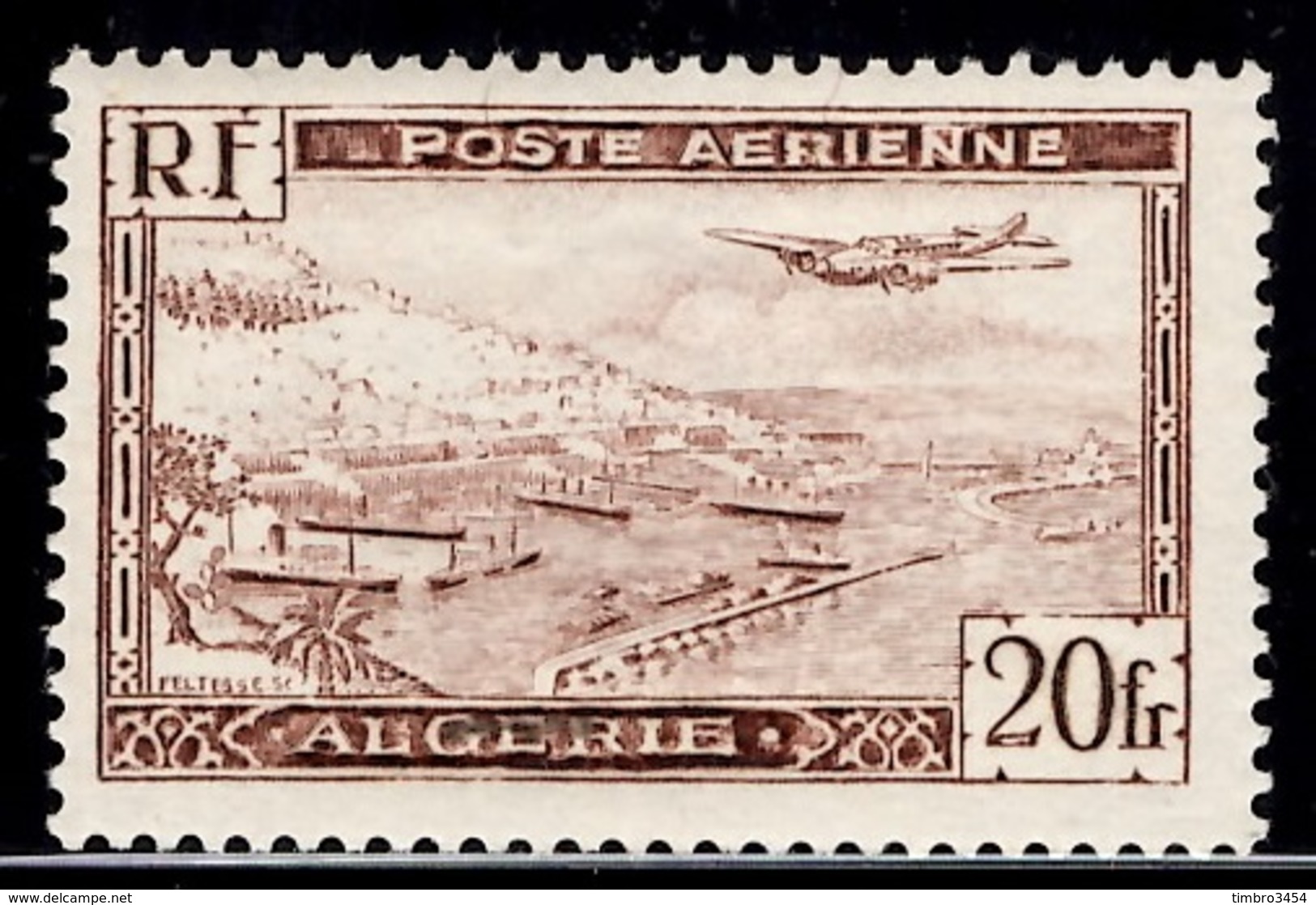 Algérie Poste Aérienne Maury N° 4 Type I Neuf *. B/TB. A Saisir! - Poste Aérienne