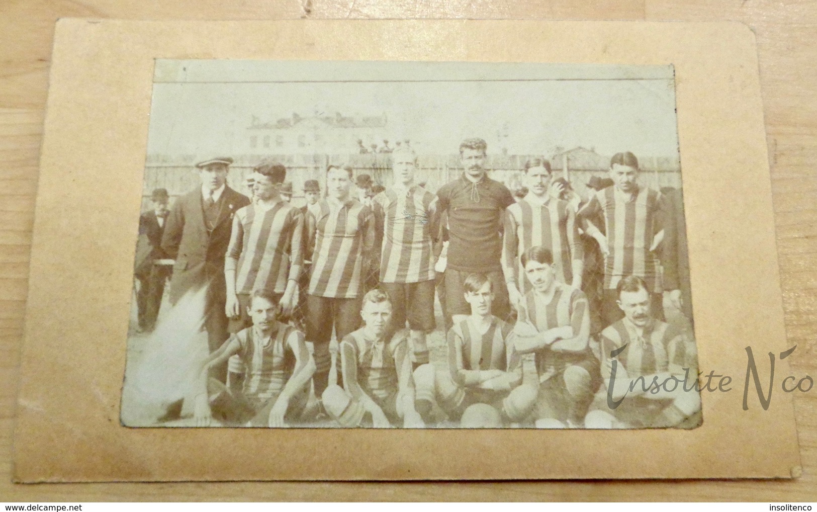 Photographie Union St-Gilloise à Paris Au Red Star En 1914 - Frans Demol Assis 2ème Partant De La Gauche - Sports