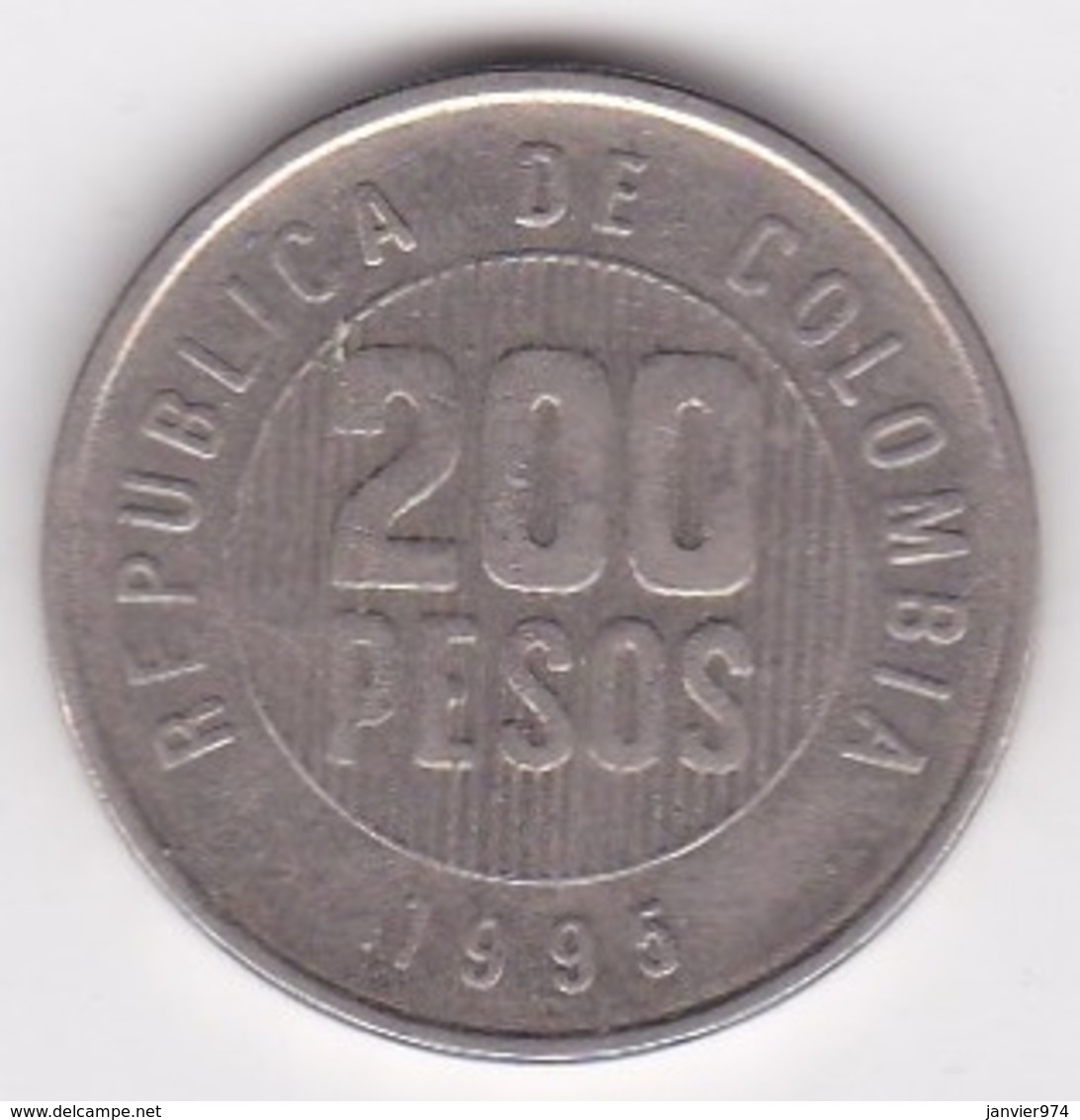 Colombie, 200 Pesos1995. Nickel Brass. KM# 287 - Kolumbien