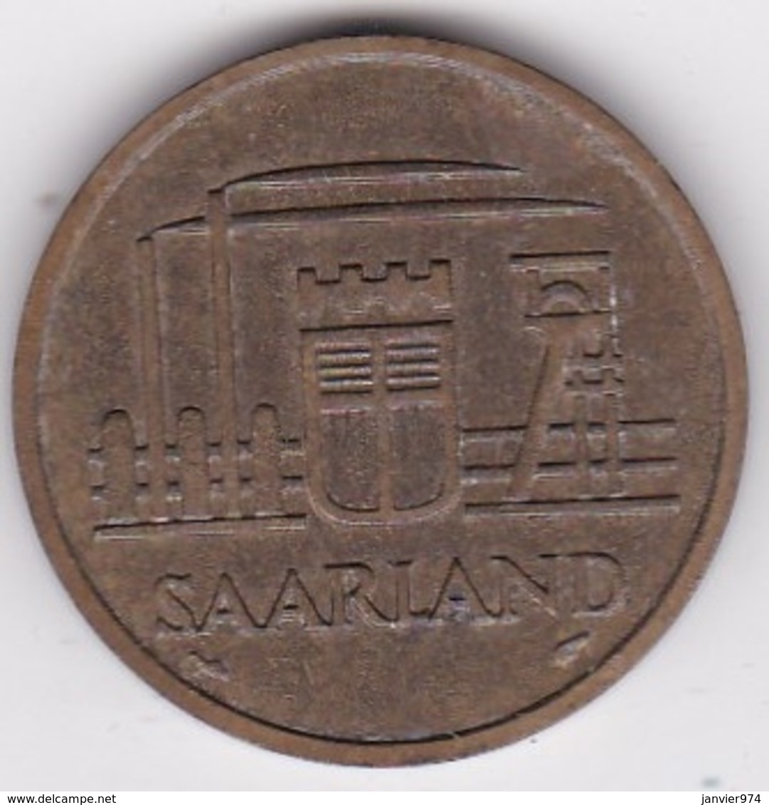 SAARLAND. 50 FRANKEN 1954 - 50 Francos