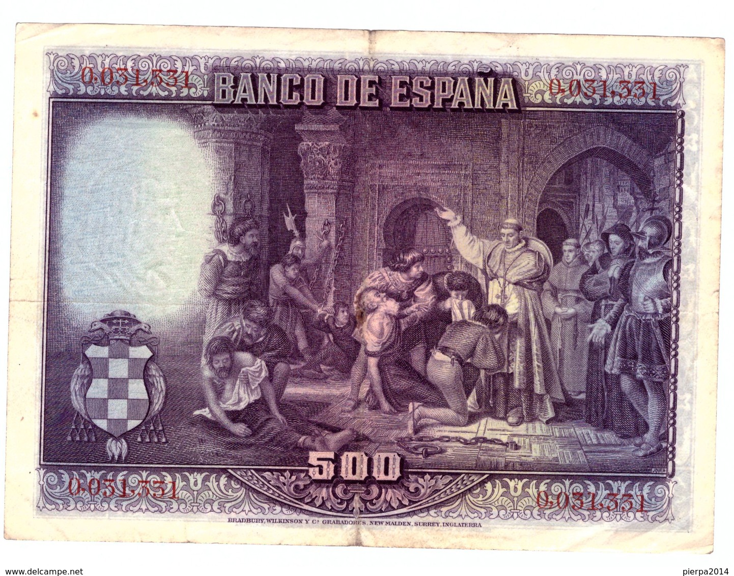 Billete De 500 Pesetas - Circulado - 500 Pesetas