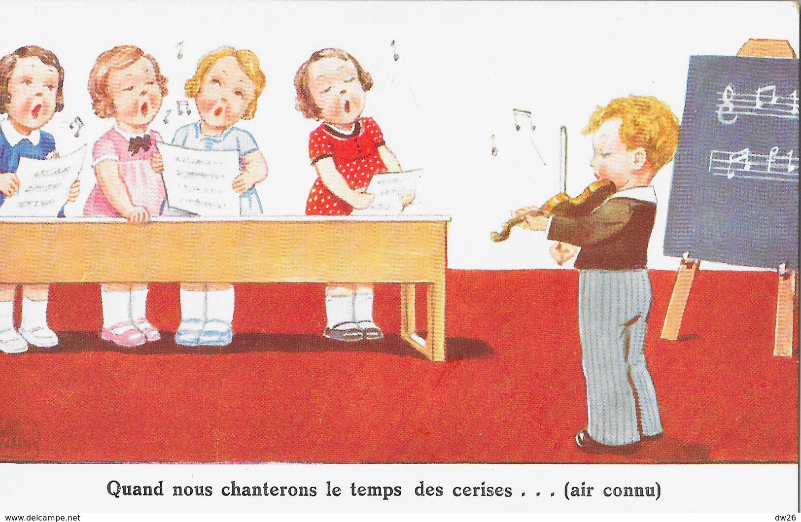 Illustration John Wills: Enfants - Quand Nous Chanterons Le Temps Des Cerises... (air Connu) - Wills, John